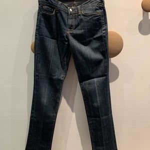 7 for all mankind blue jeans, size 28